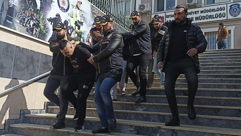 Soygun anı güvenlik kamerasında