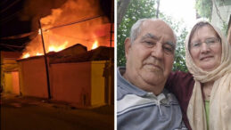 Alevlerin ortasında kalan yaşlı &ccedil;ift hayatını kaybetti