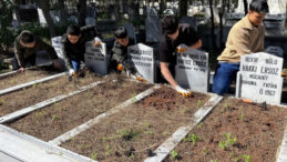 Ananelerinin &ouml;ğ&uuml;d&uuml;yle başladılar, binlerce mezarı temizlediler
