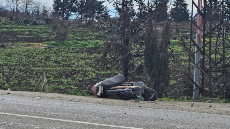 Antakya-İskenderun yolunda feci kaza: Motosiklet sürücüsü hayatını kaybetti