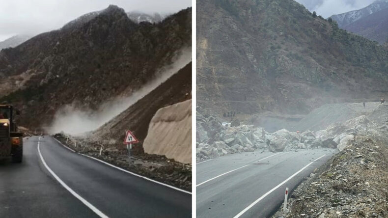 Artvin'de Heyelan Paniği