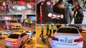 Babasının l&uuml;ks aracıyla polis kovalamacasına girdi! &Ccedil;ocuk s&uuml;r&uuml;c&uuml;ye ceza yağdı