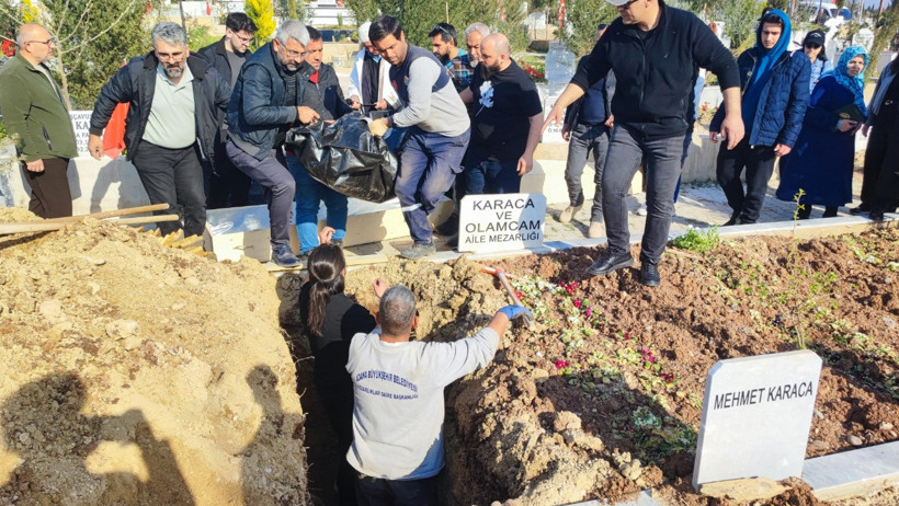 İslahiye Mezarlığı'nda açılan kabir