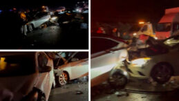 Bayram d&ouml;n&uuml;ş&uuml; k&acirc;busa d&ouml;nd&uuml;: 5 ara&ccedil; birbirine girdi