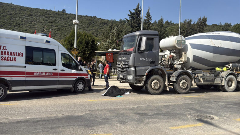 Bodrum'da Beton Mikseri Can Aldı