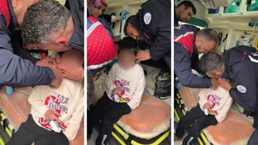 Boynuna Plastik Kelep&ccedil;e Ge&ccedil;iren &Ccedil;ocuk Kurtarıldı