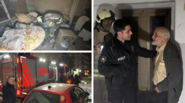 &Ccedil;&ouml;p Evde Korkutan Yangın: Evden &Ccedil;ıkmak İstemedi