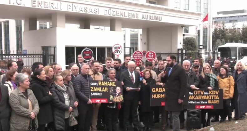 CHP'den EPDK &ouml;n&uuml;nde zam protestosu