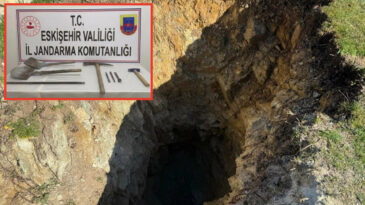Define ararken jandarmaya yakalandılar