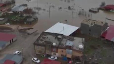 Dereler Taştı, Mahalle Su Altında Kaldı