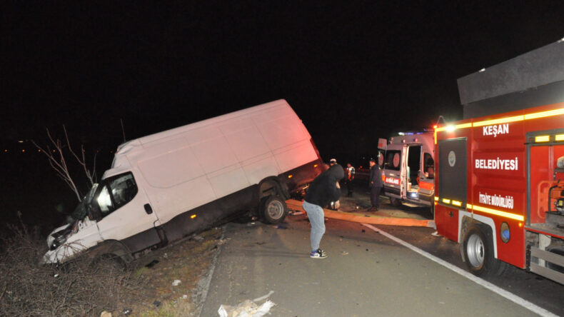 Edirne&rsquo;de feci kaza