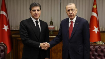 Erdoğan, Barzani ile g&ouml;r&uuml;şt&uuml;