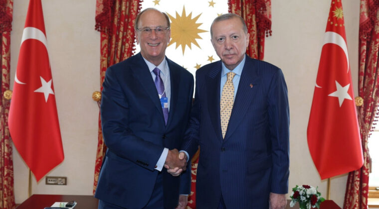 Erdoğan, BlackRock Başkanı ile G&ouml;r&uuml;şt&uuml;