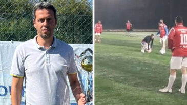 Eski futbolcu, halı sahada kalp krizi ge&ccedil;irip &ouml;ld&uuml;