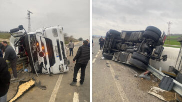 Feci Kazada TIR Şof&ouml;r&uuml; Hayatını Kaybetti