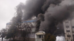 Fındık Fabrikası Yanıyor