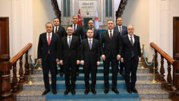 G&uuml;rlek, TBB Başkanı Sağkan ile g&ouml;r&uuml;şt&uuml;