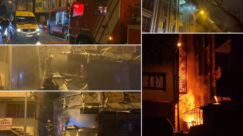 Hurdalıktan Yükselen Alevler Yan Binaya Sıçradı