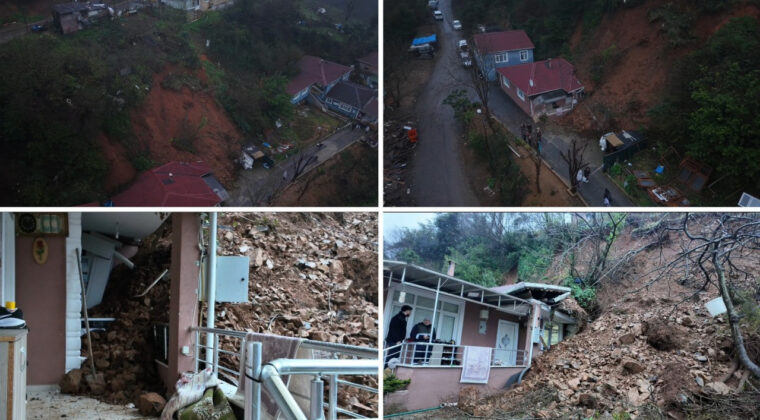İstanbul'da Yağış Sonrası Heyelan! Tek Katlı Ev Toprak Altında Kaldı