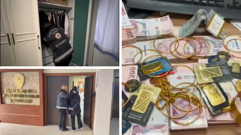 İstanbul&rsquo;da Ka&ccedil;ak&ccedil;ılık Operasyonu: Altın ve Para Ele Ge&ccedil;irildi