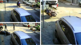 Kazaların eksik olmadığı kavşakta yine kaza! Biri &ccedil;ocuk 2 yaralı