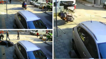 Kazaların eksik olmadığı kavşakta yine kaza! Biri &ccedil;ocuk 2 yaralı