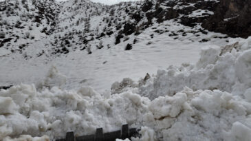 K&ouml;y Yoluna &Ccedil;ığ D&uuml;şt&uuml;, Ekipler Yolu A&ccedil;mak i&ccedil;in &Ccedil;alışma Başlattı