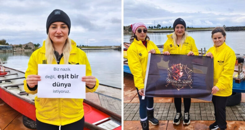 Kuzeyin Kraliçeleri, 8 Mart'ta kürek çekti