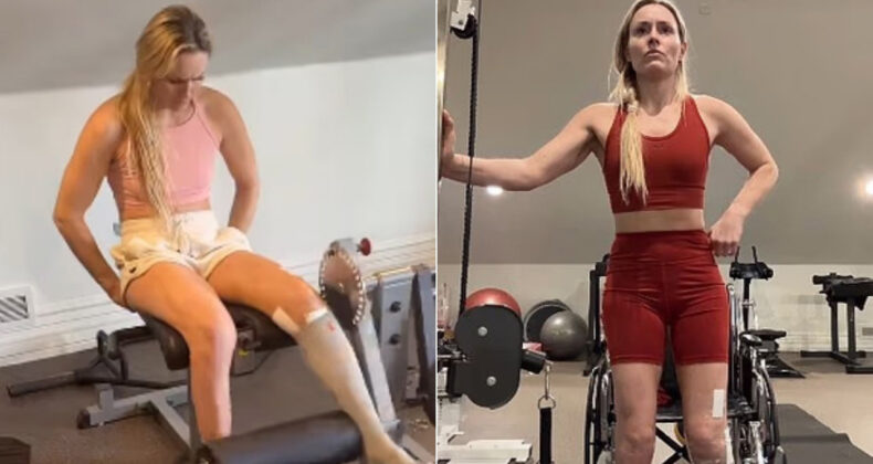 Lindsey Vonn'un inanılmaz d&ouml;n&uuml;ş&uuml;: Bacağı kesilebilirdi, 1 ayda spora başladı