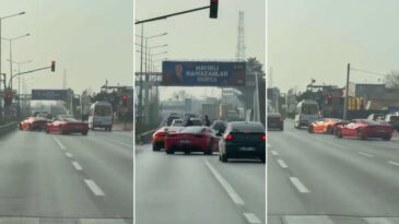 L&uuml;ks otomobilleriyle kuralları hi&ccedil;e saydılar