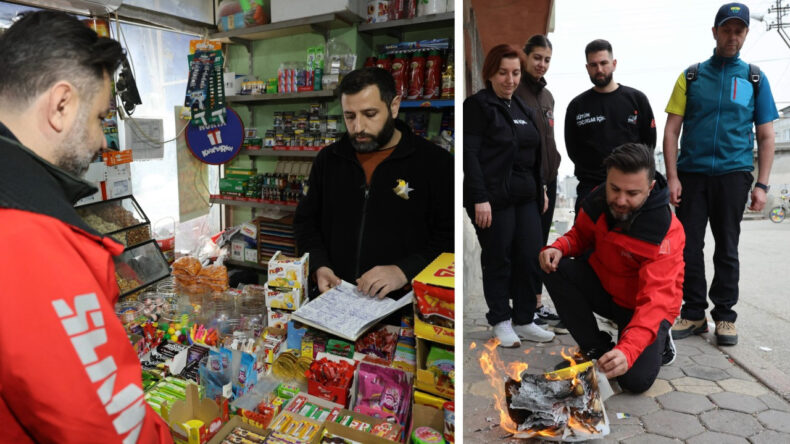 Mahallenin bakkal borcunu &ouml;deyip, veresiye defterini yaktı