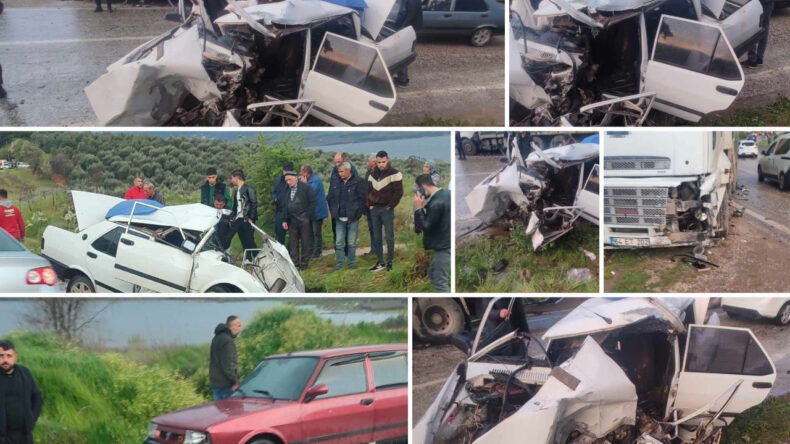 Manisa'da Feci Kaza: 1&rsquo;i Ağır 3 Yaralı