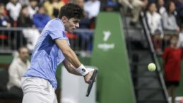 Milli sporcunun ma&ccedil;ında korku dolu anlar: Savaş alarmı &ccedil;aldı