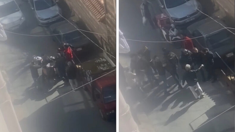 Motokurye ile Araç Sahibi Arasında Kavga: Olay Anı Kamerada