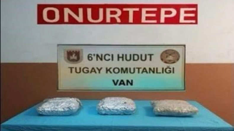 MSB Duyurdu! Van Sınırında 4 Kilo 60 Gram Uyuşturucu Yakalandı