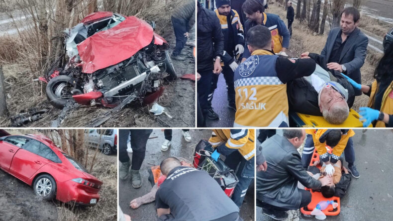 Otomobil, şarampole u&ccedil;tu: 2 &ouml;l&uuml;, 5 yaralı