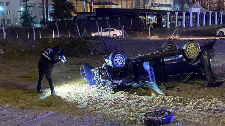 Otomobil Takla Attı, Sürücü Hayatını Kaybetti