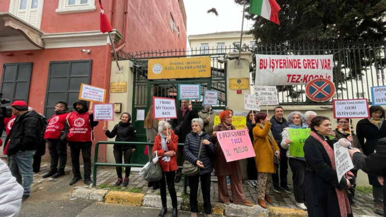 Özel İtalyan Lisesi öğretmenleri 51 gündür grevde: Velilerden destek geldi