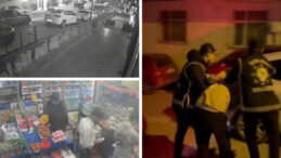 Plakayı bantla gizlediler ama polisten ka&ccedil;amadılar