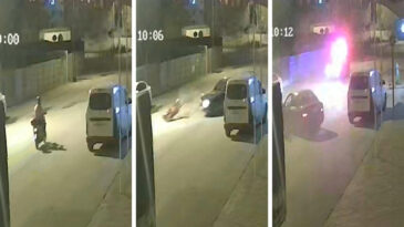 Polisten ka&ccedil;arken aracıyla belediye iş&ccedil;isinin motosikletine &ccedil;arptı! Başkanın oğlu &ccedil;ıktı