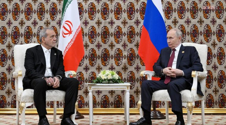 Putin, Pezeşkiyan ile g&ouml;r&uuml;şt&uuml;