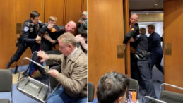 Savaş karşıtı eski asker Kongre oturumunu bastı, kolunu kırdılar