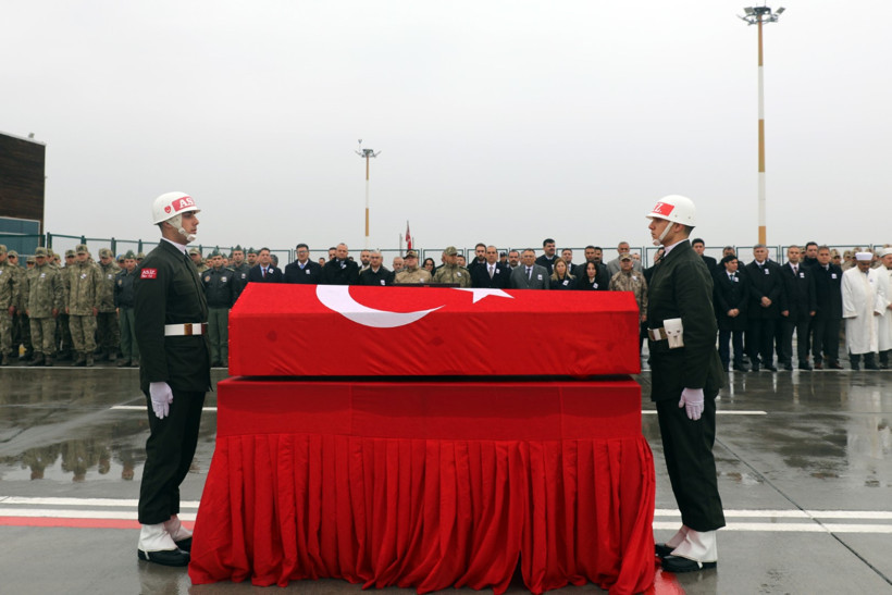Şehit Uzman Çavuş Selman Akarsel'in naaşı