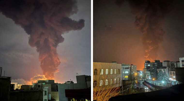 Tahran&rsquo;da şiddetli patlamalar: Petrol tesisleri vuruldu