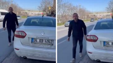Trafikte tartışma pahalıya patladı: Ara&ccedil;tan inen s&uuml;r&uuml;c&uuml;ye 180 bin lira ceza