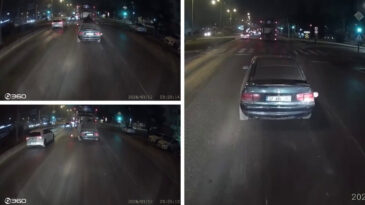 Trafikte tehlikeli anlar: Oto kurtarıcıdan ara&ccedil; d&uuml;şt&uuml;