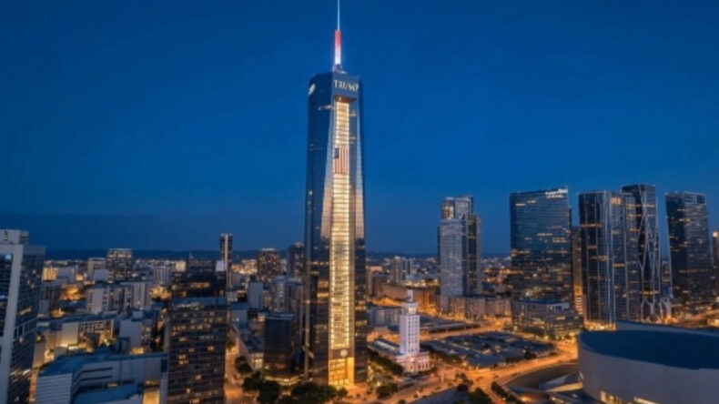 Trump'tan g&ouml;sterişli inşaat projesi: Cam kule dikecek