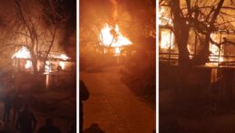 Yalnız yaşadığı evde &ccedil;ıkan yangında &ouml;ld&uuml;