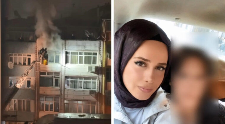 Yangında &ouml;len kadının eşi g&ouml;zaltında