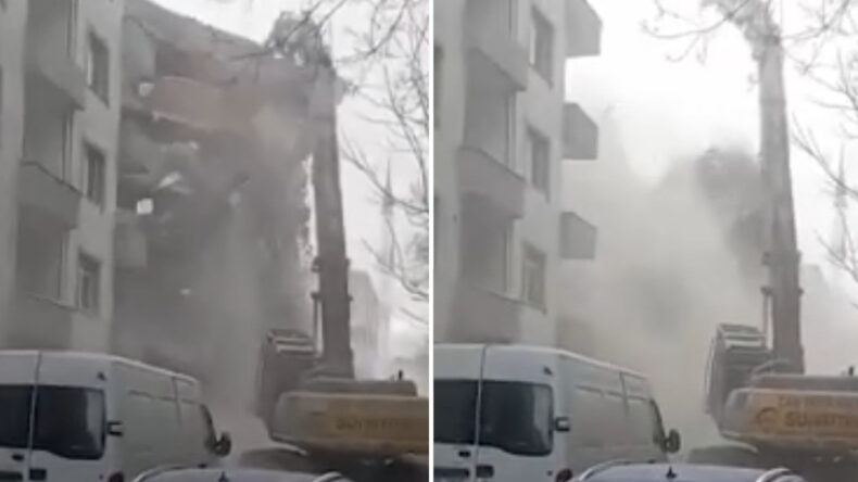 Yıkım kontrolden &ccedil;ıktı: Mahalle savaş alanına d&ouml;nd&uuml;